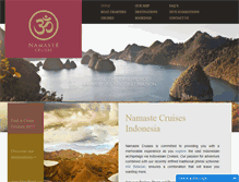 Tablet Screenshot of namastecruises.com